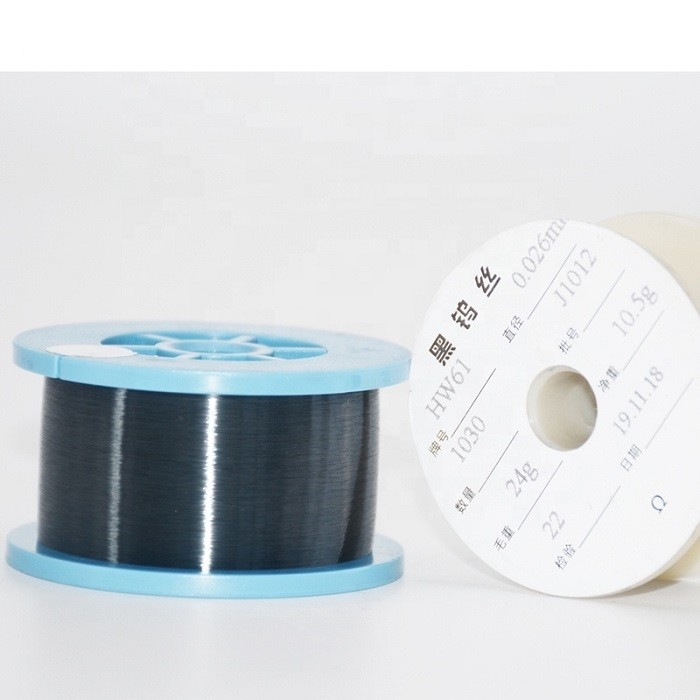 Annealed Black Pure Tungsten Wire W1 W2 0.05mm For Lamp Filaments