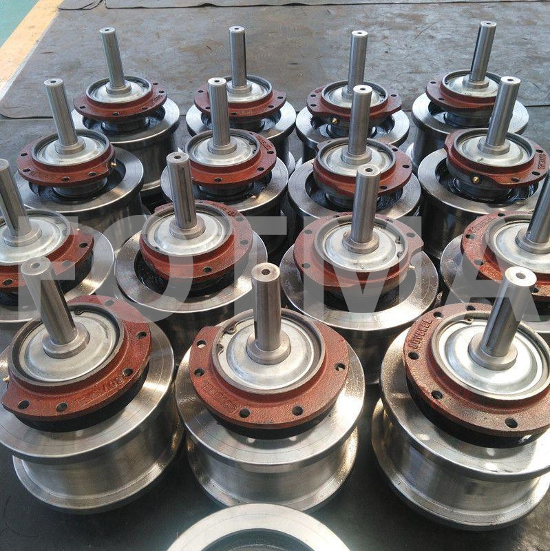 300mm - 2000mm Investment Casting Products Crane Rail Wheels