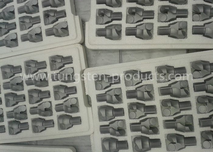 Cemented ZK30UF Tungsten Carbide Teeth Brazed Auger Drill Bits 90 HRA