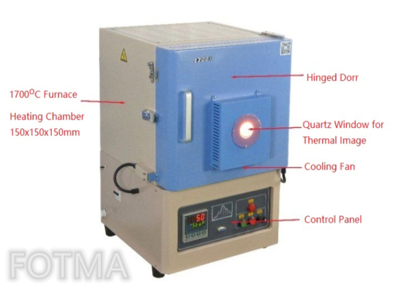 1700X MoSi2 Heating Element High Temperature Muffle Furnace